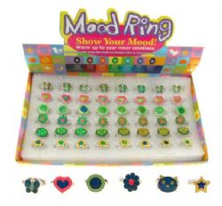 FORMES VARIÉES BAGUE D'ÉMOTIONS ASST